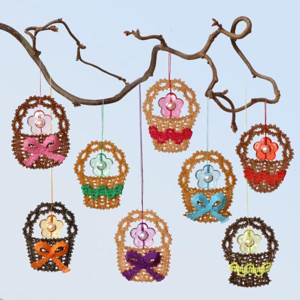 511 Bastel-Set "8 Blumenkörbchen"